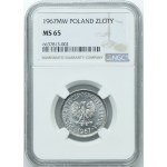 1 zlato 1967, NGC MS65