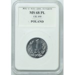 1 Gold 1978, PCG MS68PL - PROOF LIKE