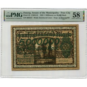 WMG, 5 million marks 1923 reprint