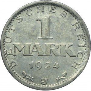 Niemcy, Weimar, 1 marka 1924 J, Hamburg