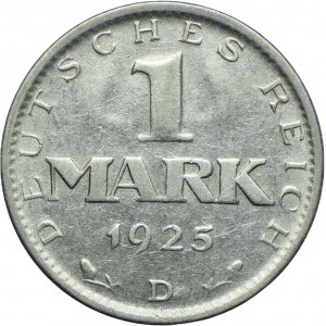 Niemcy, Weimar, 1 marka 1925 D, Monachium