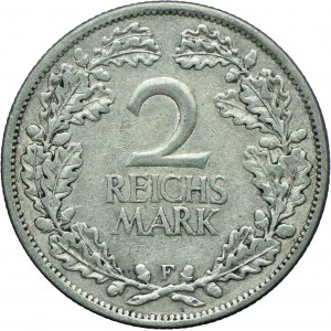 Niemcy, Weimar, 2 marki 1925 F, Stuttgart