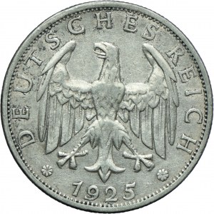 Niemcy, Weimar, 2 marki 1925 F, Stuttgart