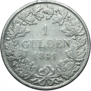 Niemcy, Wirtembergia, Wilhelm I, 1 gulden 1841, Stuttgart,
