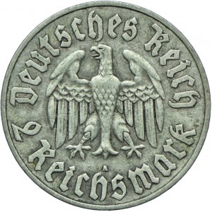 Niemcy, Weimar, 2 marki 1933, A, Berlin, Marcin Luter
