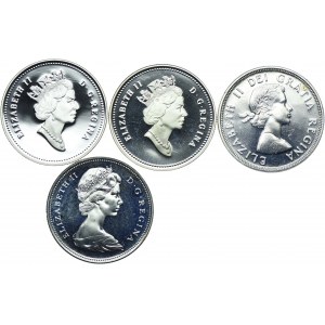 Canada, $1 1964-1991 (4 pezzi)