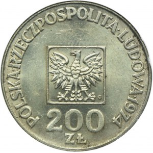 200 złotych 1974, XXX lat PRL, PCG MS69