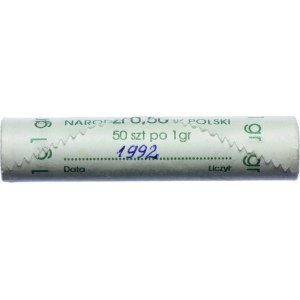1 cent 1992 - bankový valec (50 kusov)