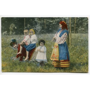 Postkarte Erster Weltkrieg 1917. - Folklore