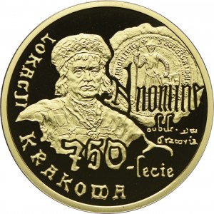 200 zloty 2007, 750th Anniversary of the Location of Krakow