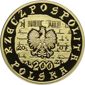 200 zloty 2007, 750th Anniversary of the Location of Krakow