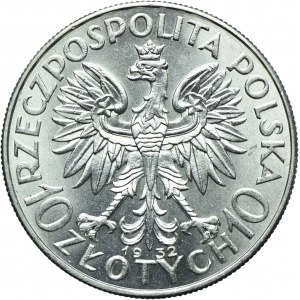 10 Gold 1932 bz London, Kopf einer Frau