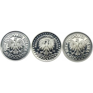 100.000 złotych 1994, 200.000 złotych 1994 (3 sztuki)