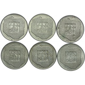 200 złotych 1974 XXX lat PRL (6 sztuk)