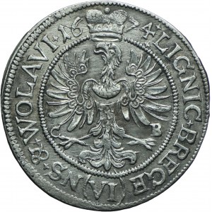 Śląsk, Księstwo Legnicko-Brzesko-Wołowskie - Jerzy Wilhelm, 6 krajcarów 1674 CB, Brzeg