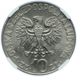 10 zlatých 1968 Nicolaus Copernicus, NGC MS65