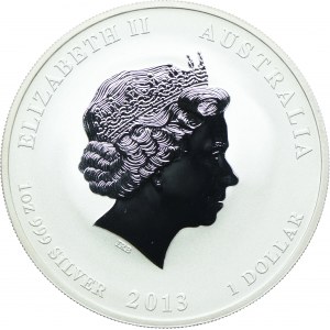 Austrália, 1 dolár 2013 Rok hada