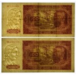 100 zloty 1948 - BD, BP - (2 pieces).