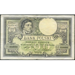 500 zloty 1919 - low numerator