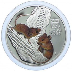 Australia, $1 2020 Year of the Mouse, Perth