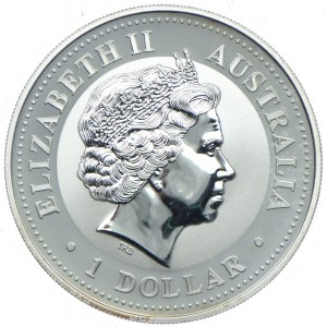 Australia, 1 dolar 2001, Australijska kukabura /dwa ptaki/