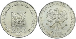 200 Gold XXX Years of the People's Republic of Poland, 1974-76 Olympics (2pc).
