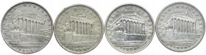 Autriche, 1 shilling 1924-1926 (4 pièces).
