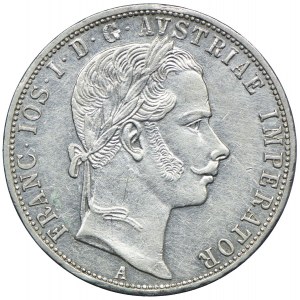 Austria, Franz Joseph I, 1 florin 1860 A/V Vienna