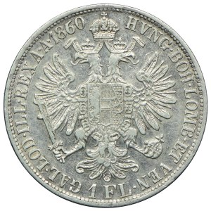 Austria, Franciszek Józef I, 1 floren 1860 A/Wiedeń