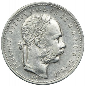 Ungarn, Franz Joseph I., 1 Forint 1881 KB/Kremnica