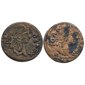 Jan II Kazimierz, szeląg 1600, 1666 (2szt.)