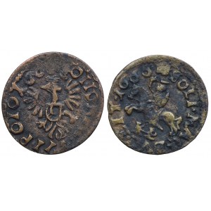 Jan II Kazimierz, szeląg 1600, 1666 (2szt.)