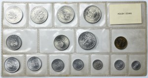 Communist Party Set, Polish Circulating Coins 1949-1976 (15pcs.) SET.