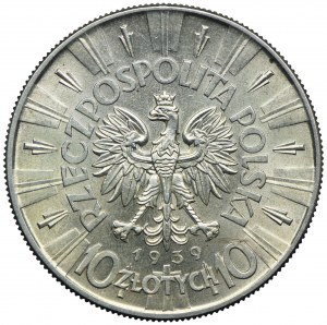 10 gold 1939, Jozef Pilsudski