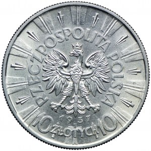 10 gold 1937, Józef Piłsudski