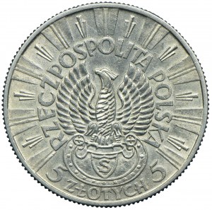5 gold 1934, Józef Piłsudski - Rifleman's Eagle