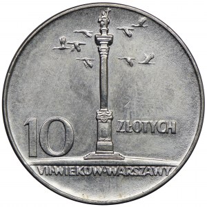 10 zloty 1966, petite colonne de Sigismond