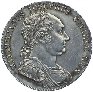 Germania, Baviera, Massimiliano I Giuseppe, tallero 1818, Monaco, Charta Magna Bavariae