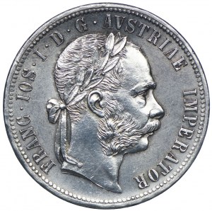 Austria, Franz Joseph I, 1 florin 1877 Vienna