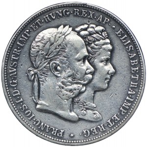 Austria, Franz Joseph I, 2 guilders 1879