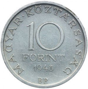 Hungary, Stefan Szechenyi, 10 forints 1948, Budapest