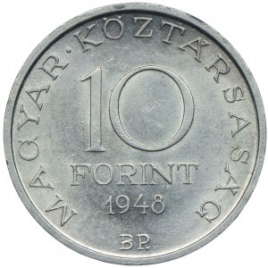 Hungary, Stefan Szechenyi, 10 forints 1948