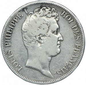 France, Louis Philippe I, 5 francs 1831 W, Lille