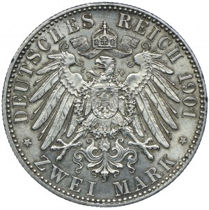 Germany, Prussia, Wilhelm I, 2 marks 1901