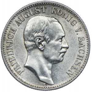Germany, Saxony, Frederick August III, 2 marks 1914 E, Muldenhütten