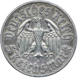 Germany, Weimar Republic, 5 Marks 1933 A, Berlin, Martin Luther