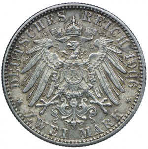 Germany, Baden, Frederick I, 2 marks 1906, Karlsruhe