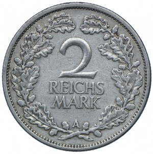 Germany, Weimar Republic, 2 marks 1926, A, Berlin