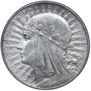 10 złotych 1932 bz Londyn, Głowa Kobieta