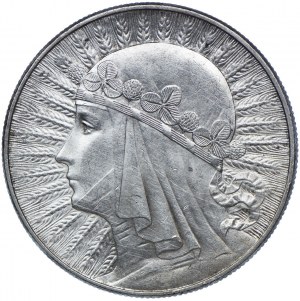 10 gold 1932 bz London, Head Woman